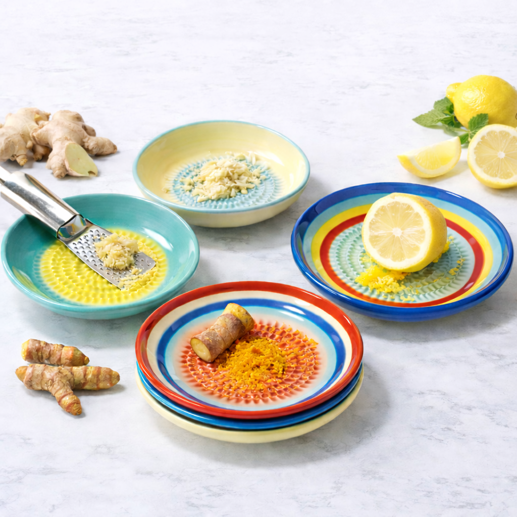 MATERIOL Handmade Ceramic Ginger & Garlic Grater