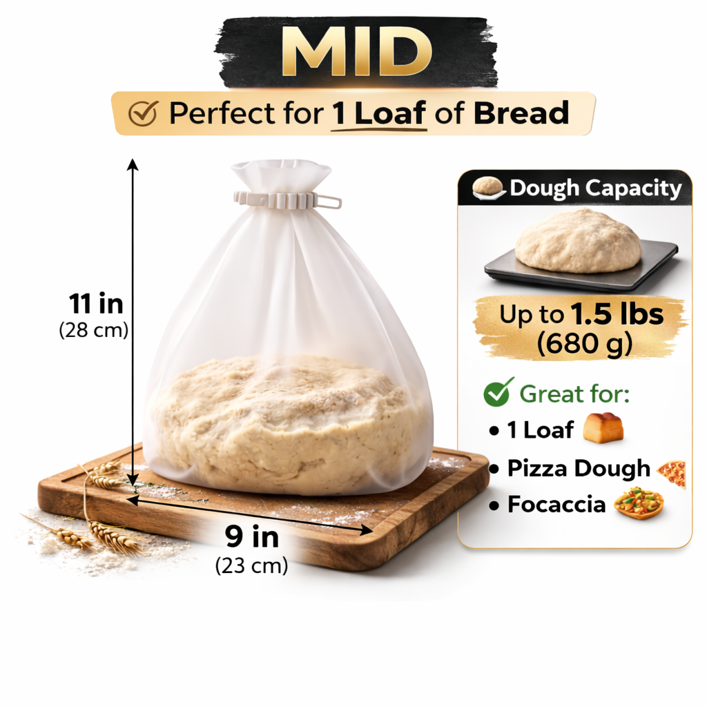 MATERIOL Food Grade Silicone Dough Mixing Bags